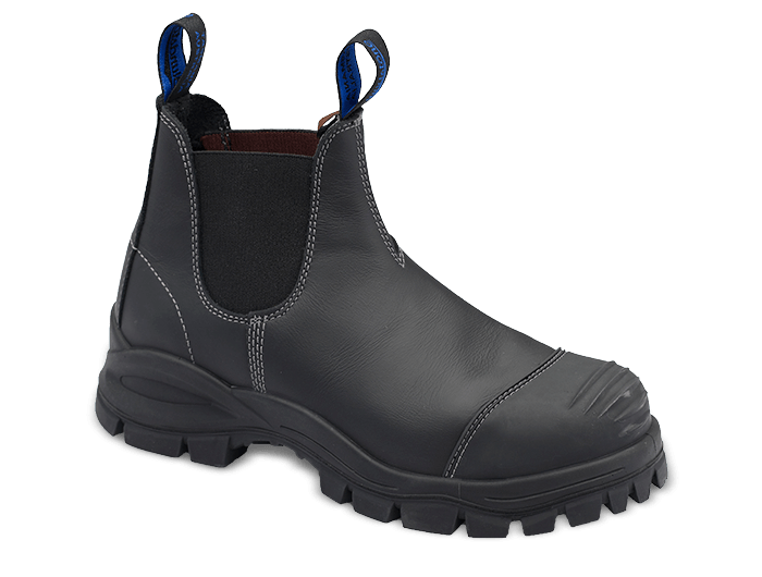 Blundstone 990 Black Leather Water Resistant Elastic Sided Safety